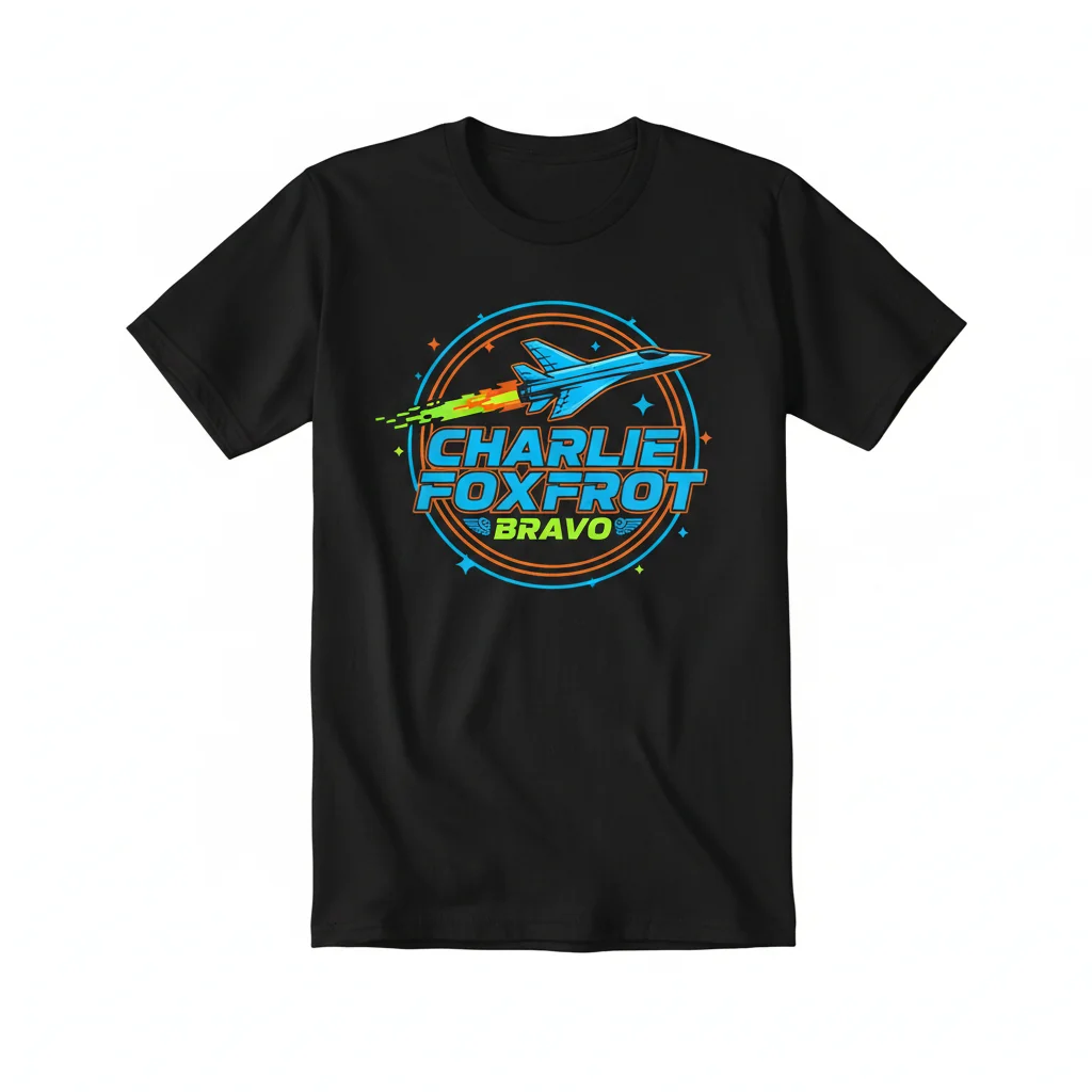 Charlie Foxtrot Bravo Graphic Tee – Essential Soft Style T-Shirt