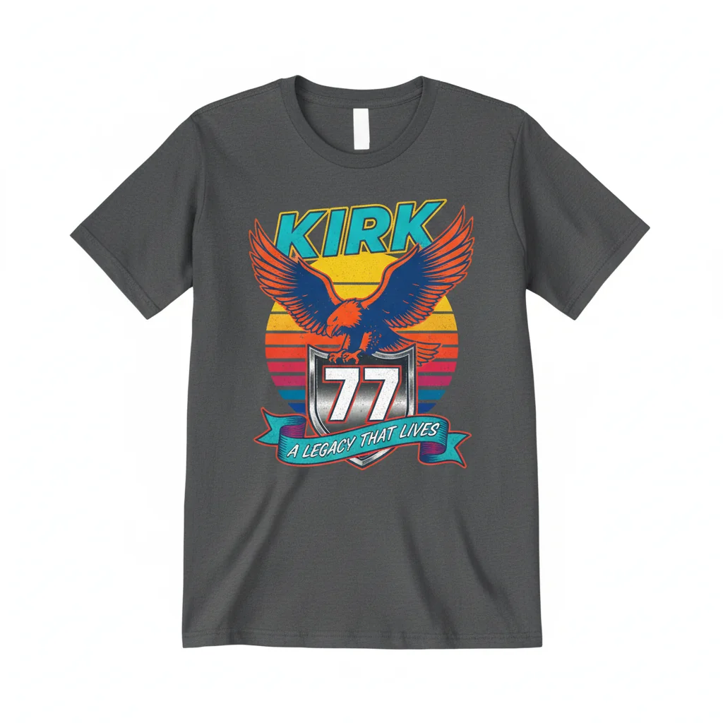 The 'Charlie Kirk 77: A Legacy That Lives' Statement Tee