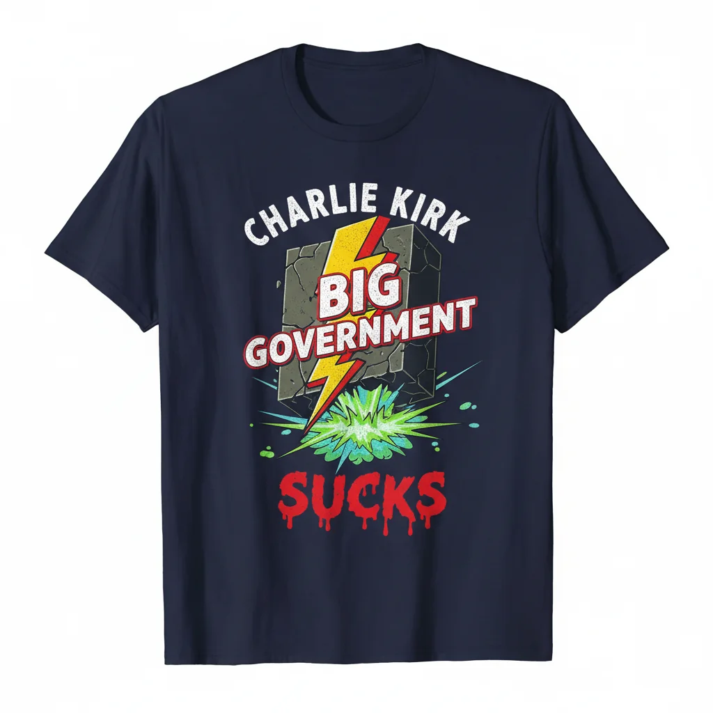 Charlie Kirk Big Government Sucks Tee