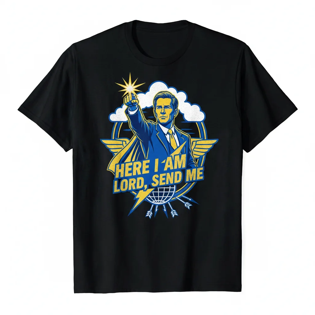 Charlie Kirk 'Here I Am, Lord, Send Me' T-Shirt