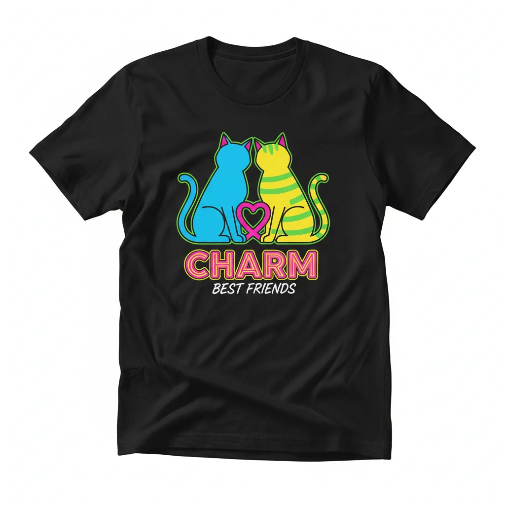 Durable "Clairo Cat Best Friends" Essential T-Shirt – Fade-Resistant & Perfect Fit