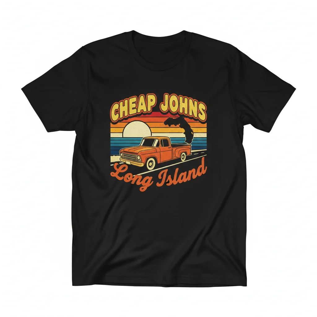 CHEAP JOHNS LONG ISLAND: The Essential Durable & Fade-Resistant T-Shirt