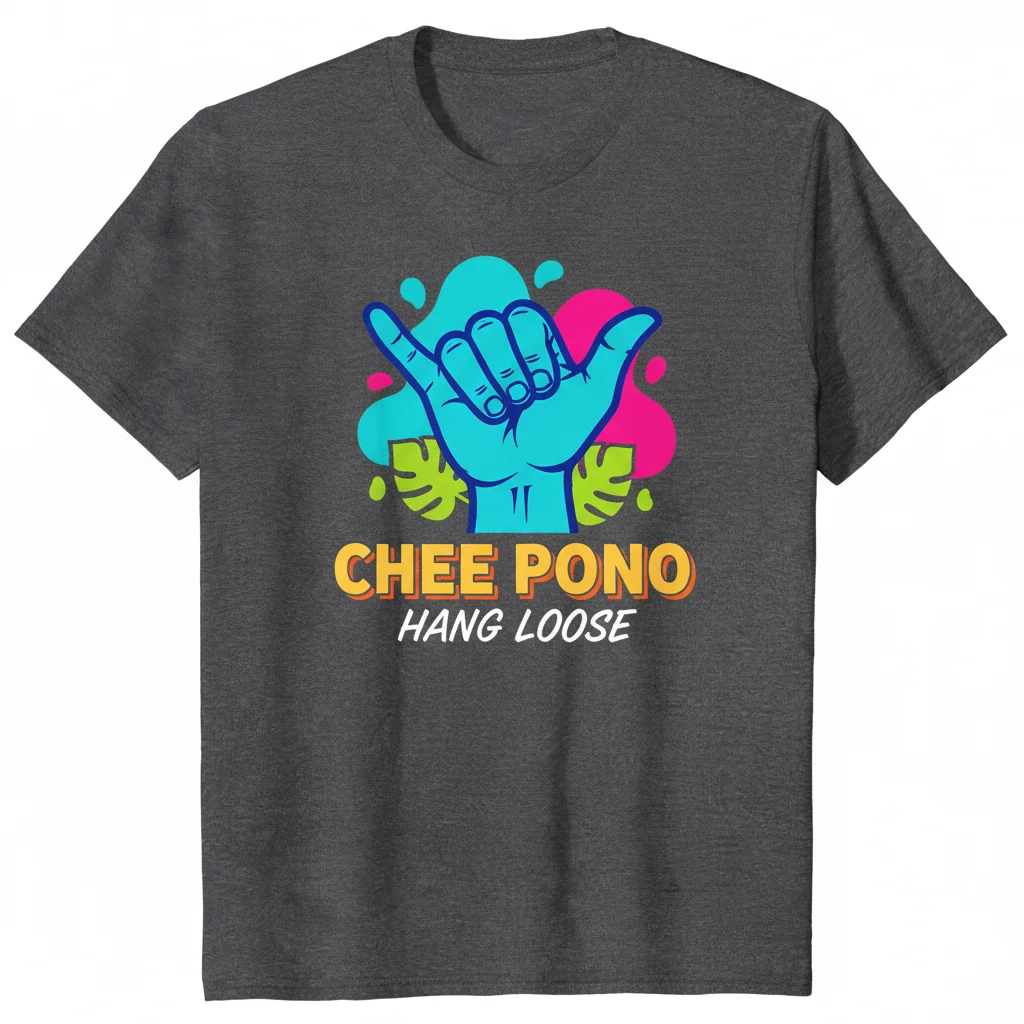 Chee Pono: Hang Loose Shaka Sign Unisex T-Shirt – Essential Style & Comfort