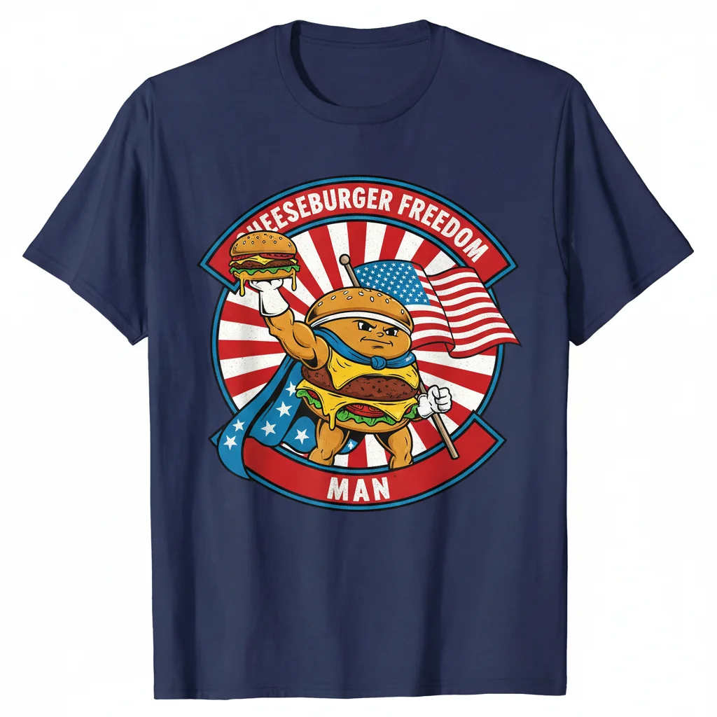 Cheeseburger Freedom: The Iconic Tee