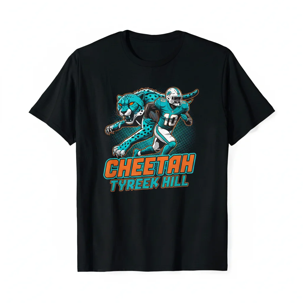 Tyreek Hill Miami Dolphins NFL Fan Shirt – Durable & Pre-Shrunk Comfort