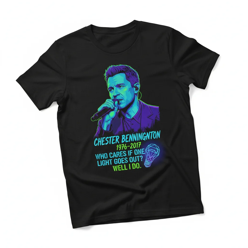 Chester Bennington "One More Light" Tribute Shirt - 1976-2017