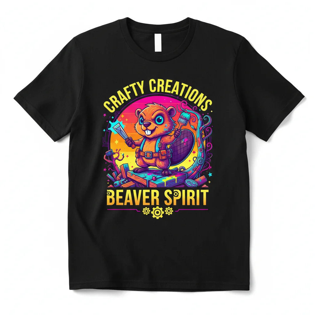 Chibi Beaver Spirit T-Shirt: Unmatched Durability & Vibrant Style