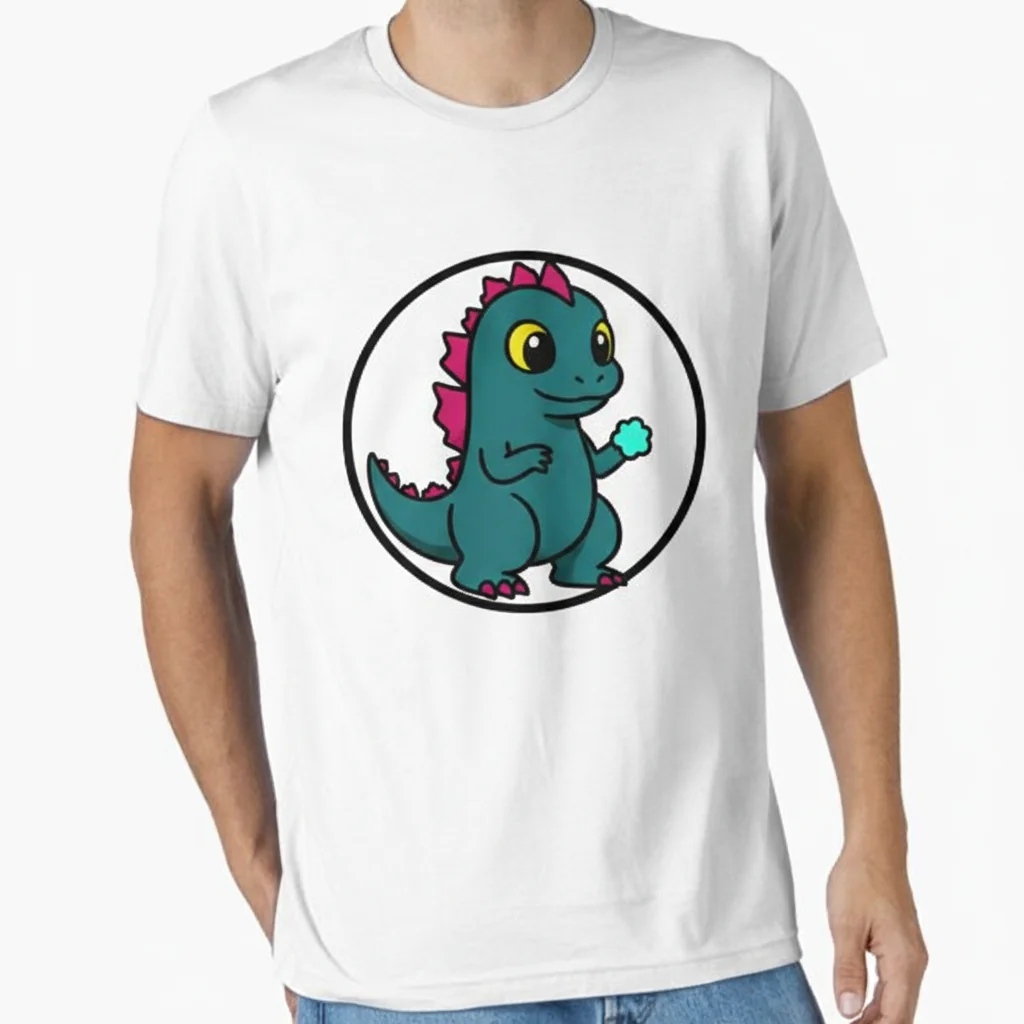 Chibi Monsterverse Godzilla DougheGoji Essential T-Shirt: Wear Your Roar with Heart