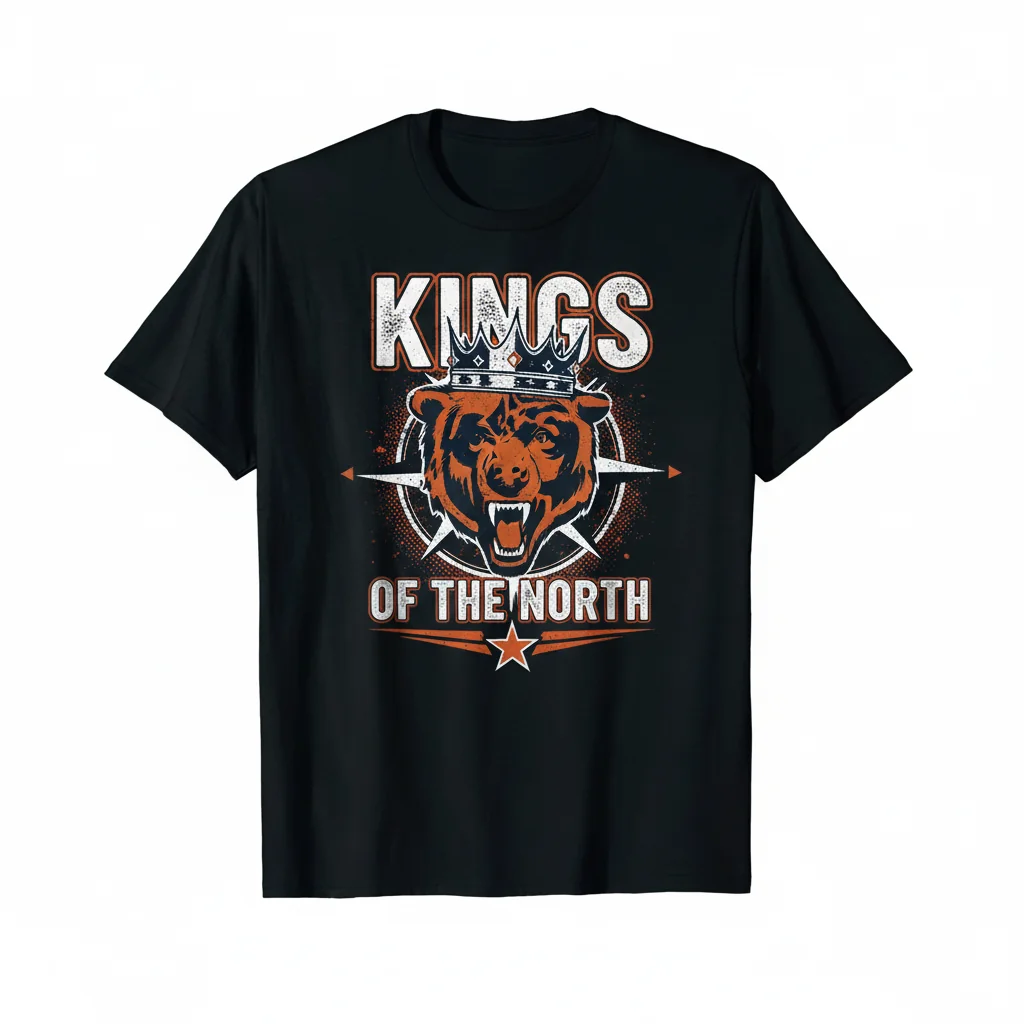 Chicago Bears Kings Of The North T-Shirt | NFL Football Fan Apparel
