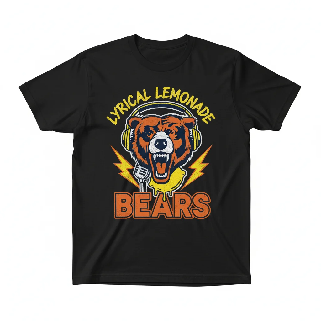 Chicago Bears Lyrical Lemonade Logo T-Shirt - Official NFL Fan Gear
