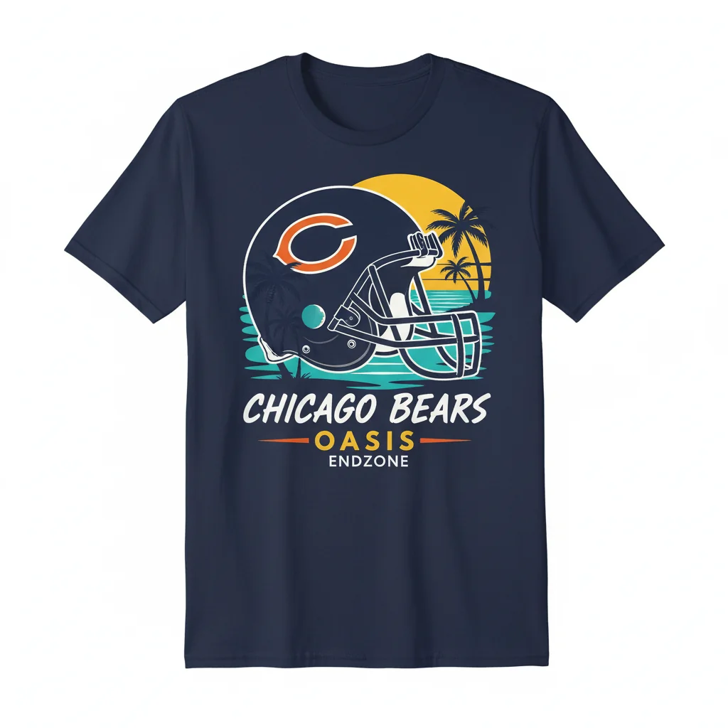 Chicago Bears Tommy Bahama Oasis Endzone Helmet Shirt - Premium Fan Gear