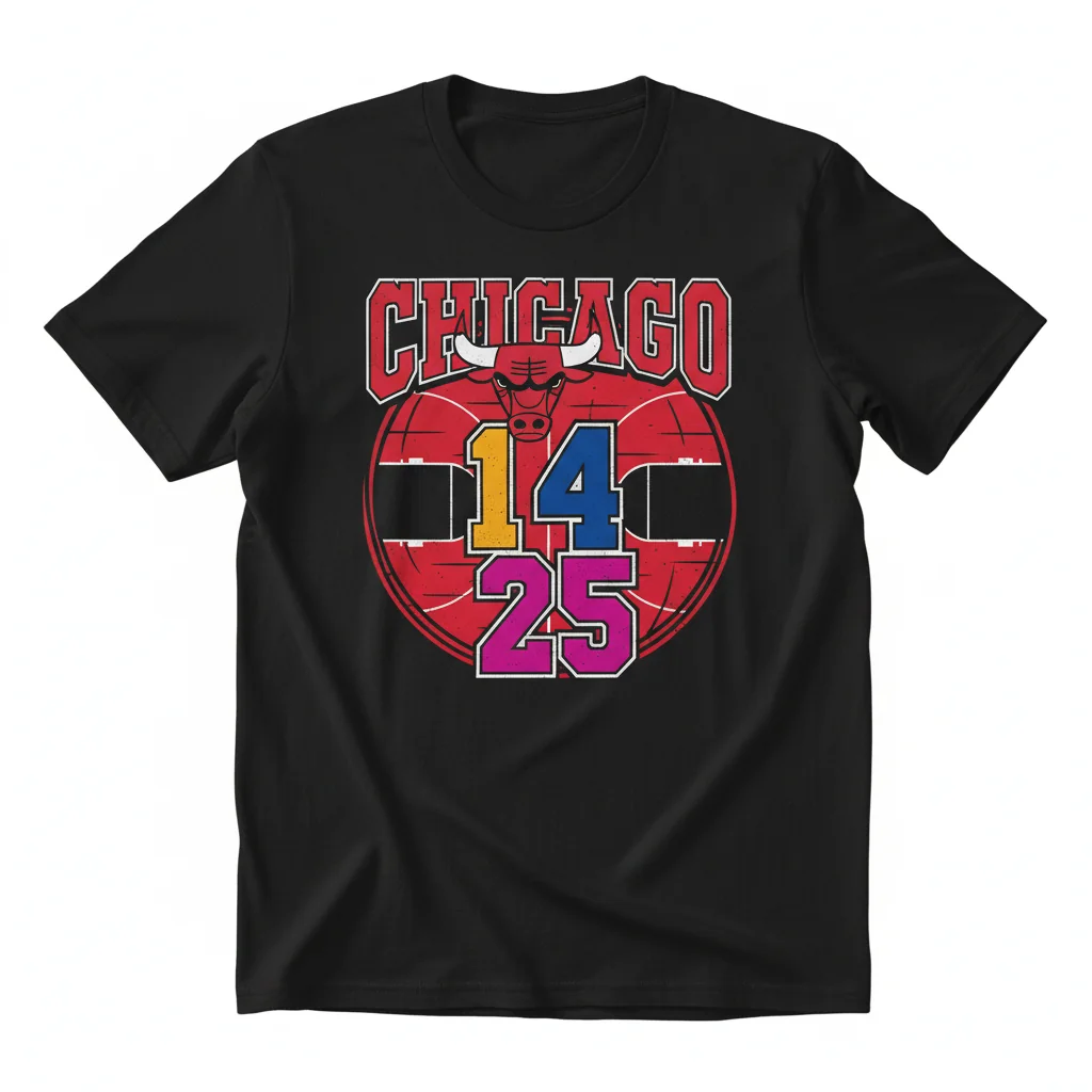 Camiseta Logo Chicago Bulls 1 4 25 - Conforto Duradouro e Estilo Impecável