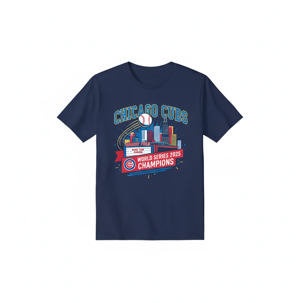Chicago Cubs MLB World Series 2025 Commemorative Shirt – Ultimate Fan Durability & Comfort