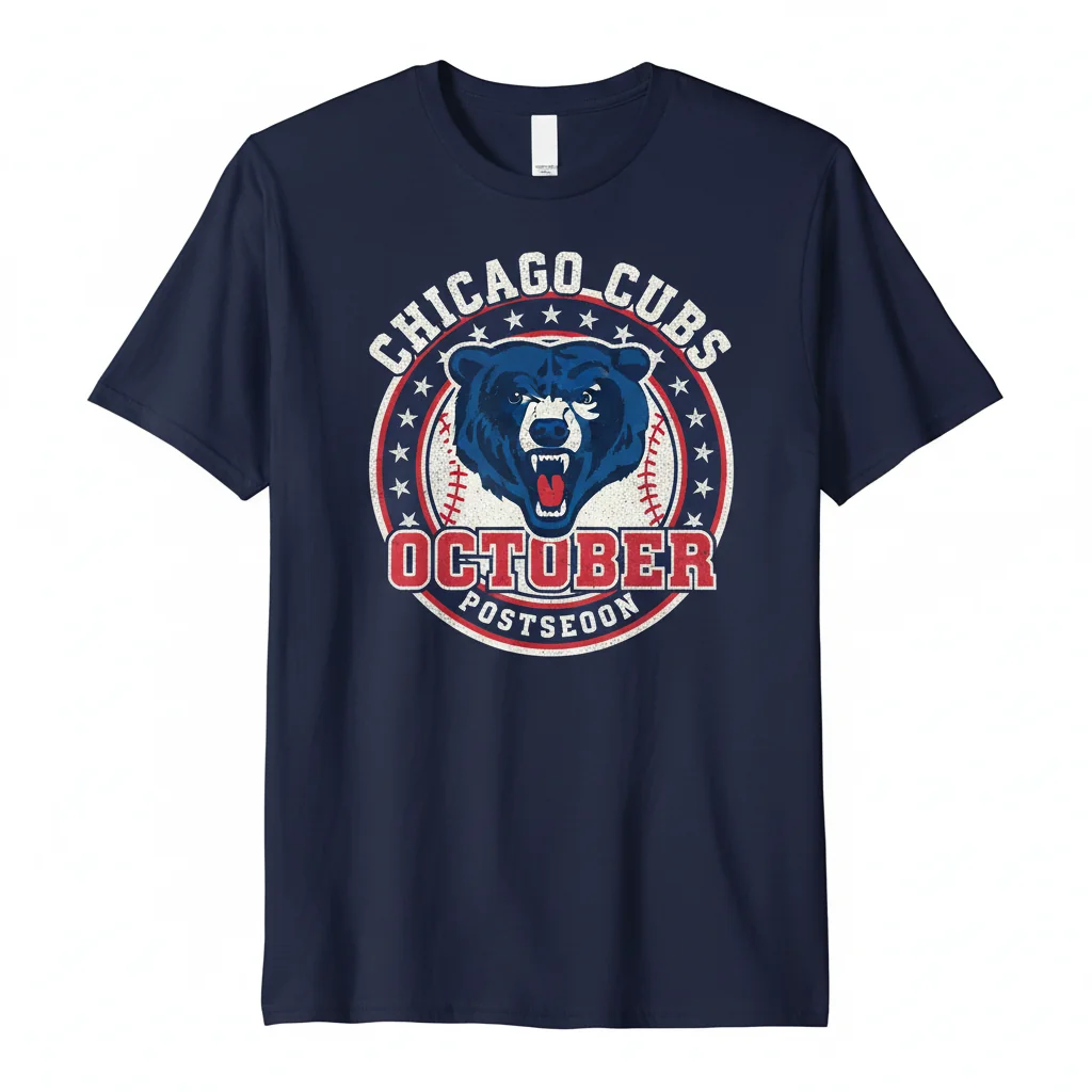Chicago Cubs Postseason Glory: A Tribute to October's Magic Tee