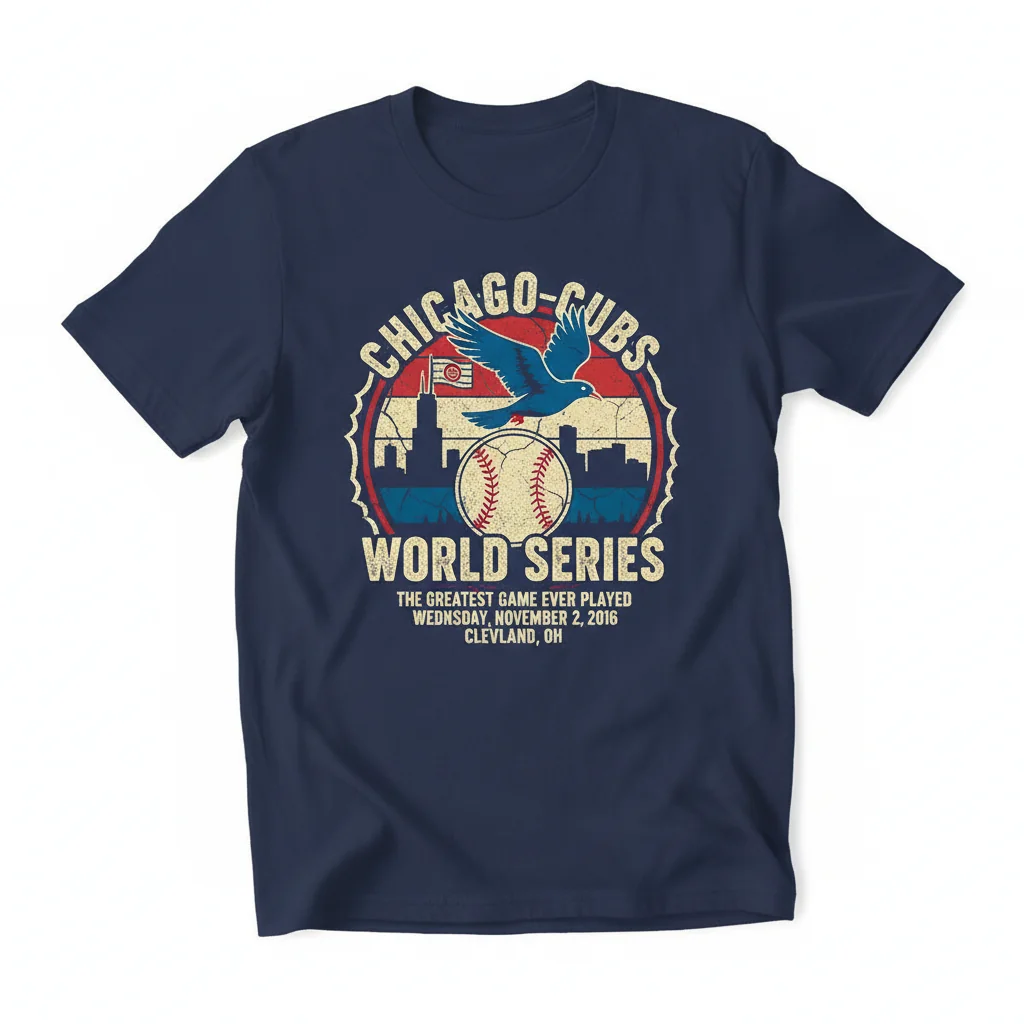 The Greatest Game: Cubs 2016 World Series Champions Art Tee