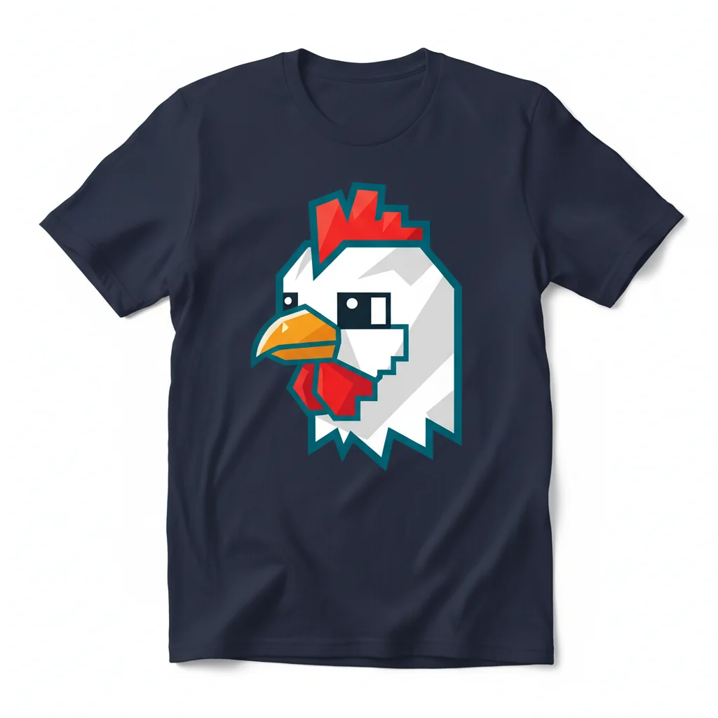 Chicken Minecraft Pixel Art T-Shirt – Ultra-Durable & Fade-Resistant
