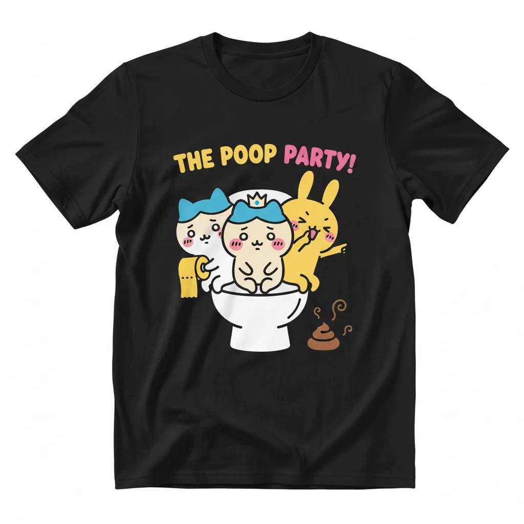 Chiikawa on the Toilet Potty: A Whimsical Journey Essential T-Shirt