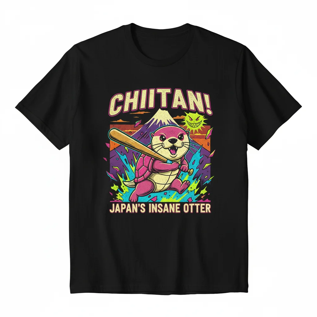 Chiitan Japan's Crazy Mascot Graphic T-Shirt - Premium Cotton Tee
