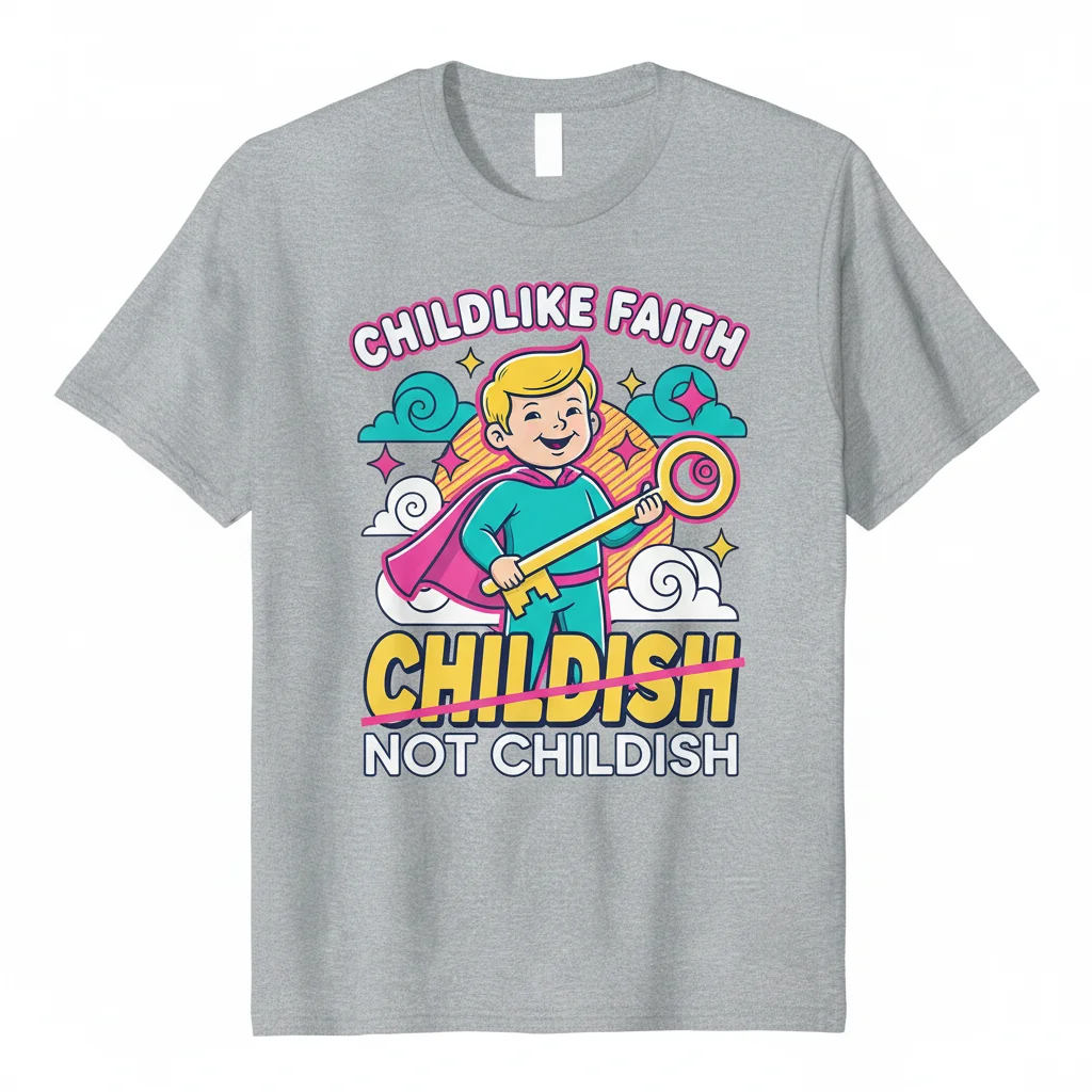 Childlike Faith Christian T-Shirt - Essential Unisex Tee