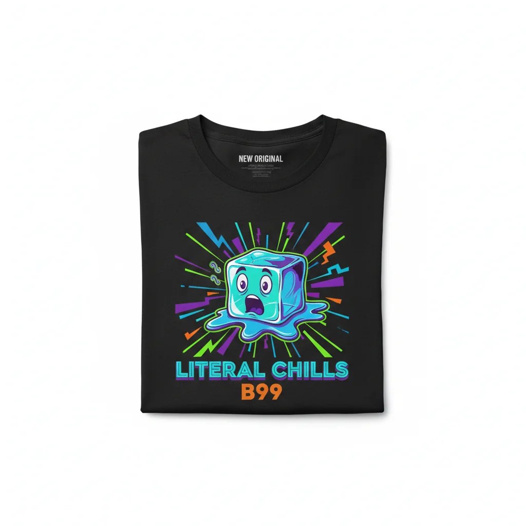 Chills, Literal Chills B99: Ultra-Durable Essential T-Shirt – Fade-Resistant & Perfect Fit