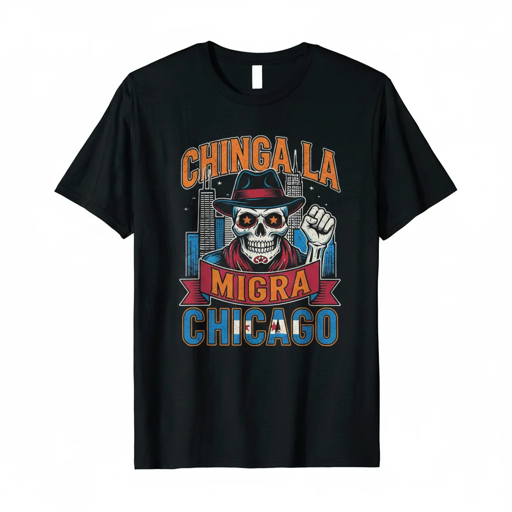 Chicago Immigrant Rights 'Chinga La Migra' Unisex T-Shirt