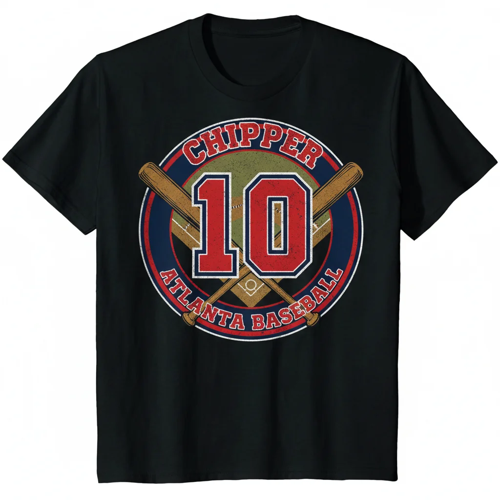 Chipper Jones #10 Atlanta Braves Baseball Legend Essential T-Shirt
