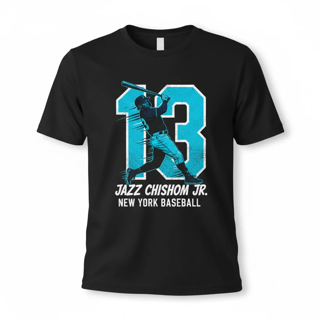 Chisholm Jr. 13 Jazz Bat Flip Signature Baseball Shirt
