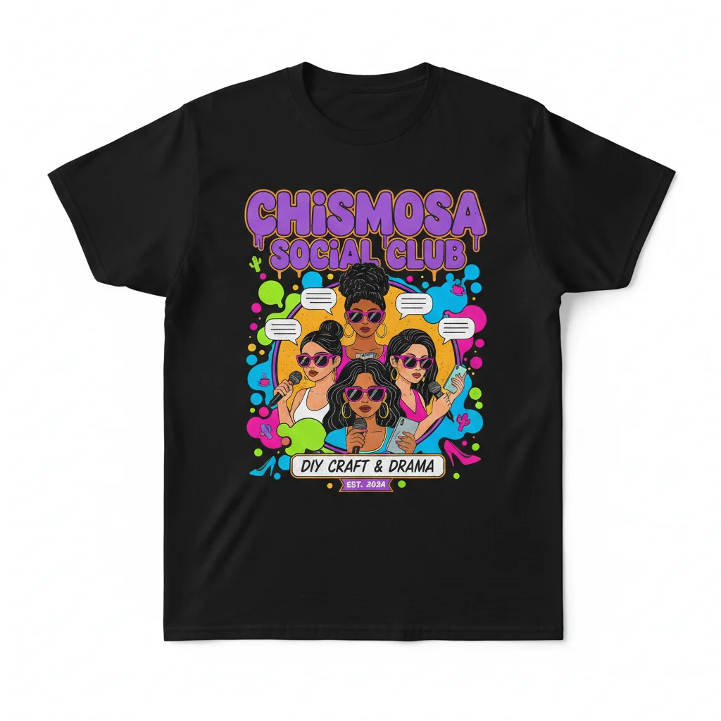 Chismosa Latina Social Club T-Shirt | Premium Fade-Resistant Graphic Tee