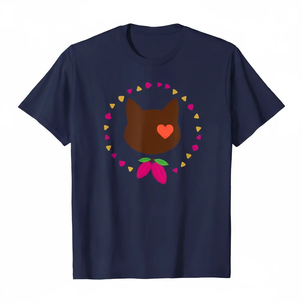 Choc Cat Essential T-Shirt - Premium Ring-Spun Cotton Graphic Tee