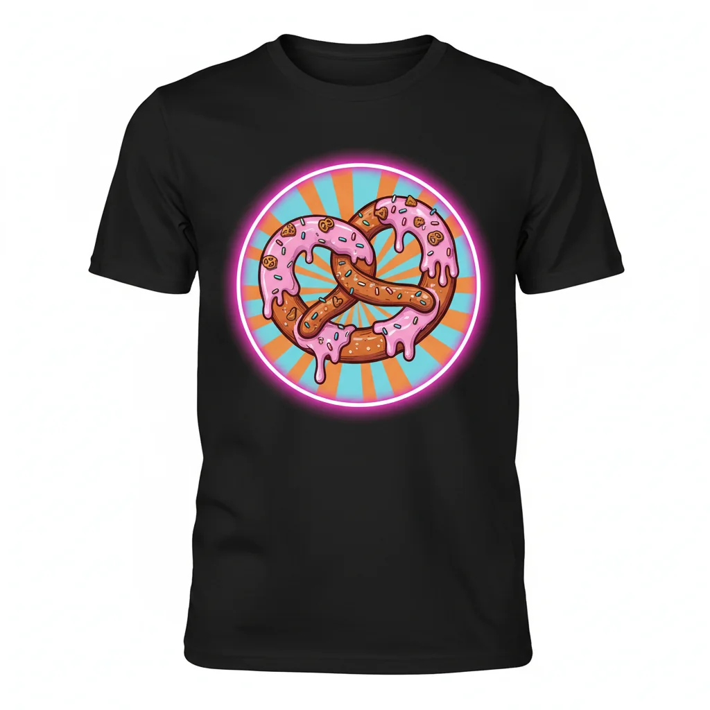 Whimsical Pink Pretzel Bliss Premium Tee