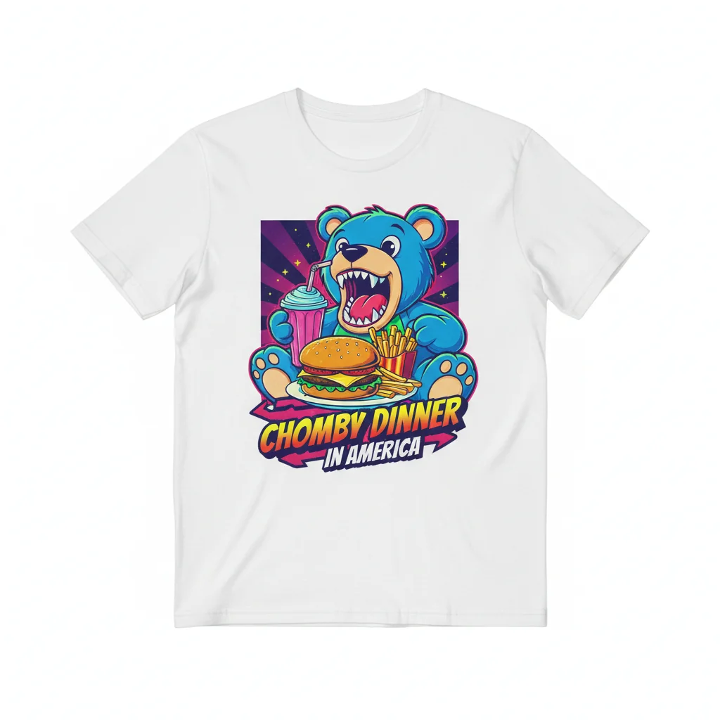 Chomby Dinner In America Teddy Bear Essential T-Shirt