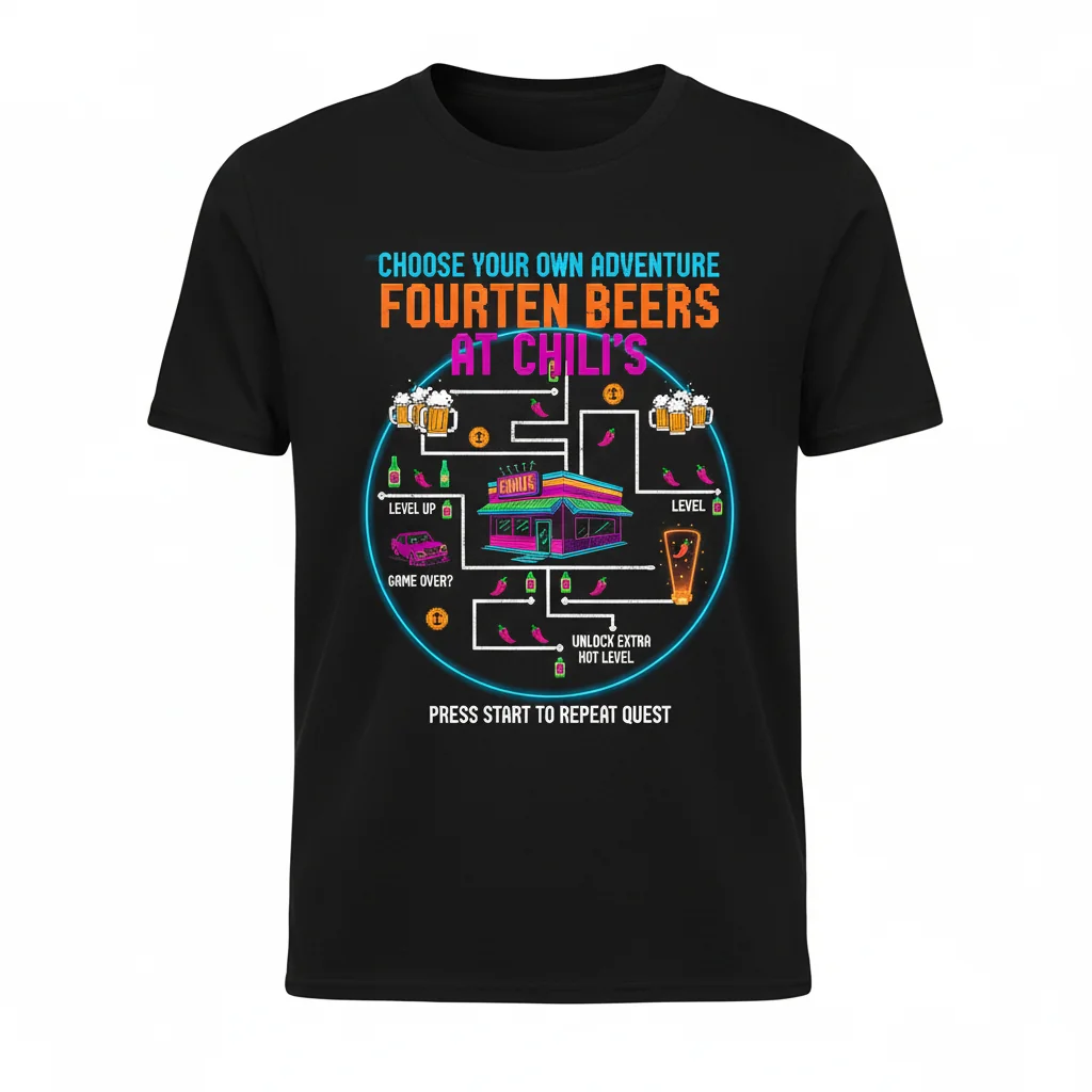 Choose Your Own Adventure Fourteen Beers at Chili's T-Shirt