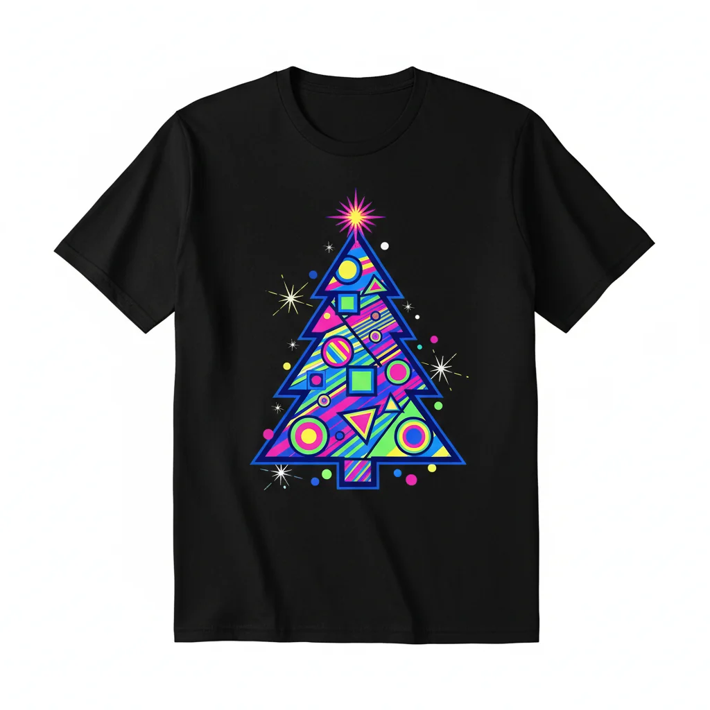Festive Christmas Tree T-Shirt - Holiday Apparel