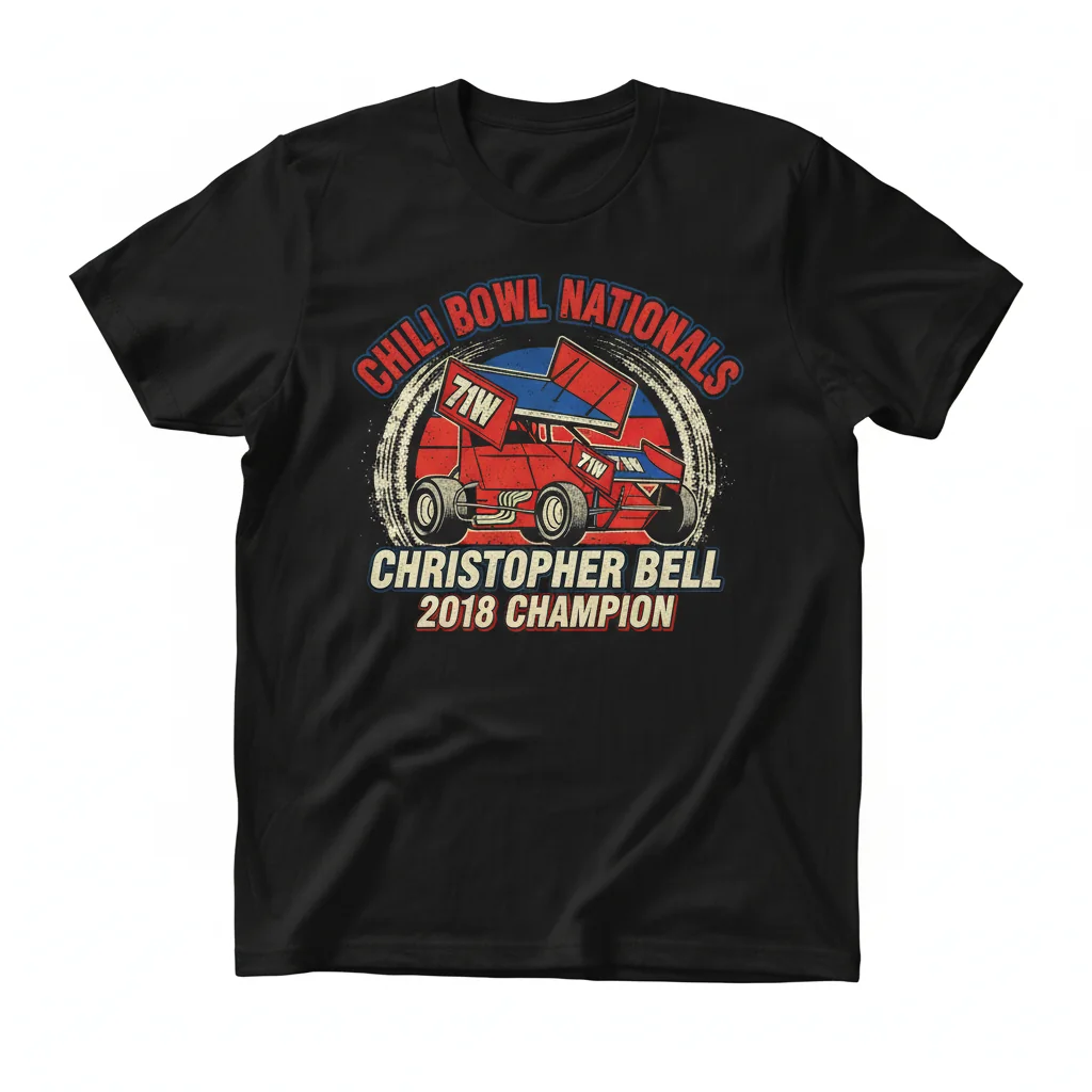 Christopher Bell Chili Bowl 2018 Racing Tee: A Legacy on Your Chest