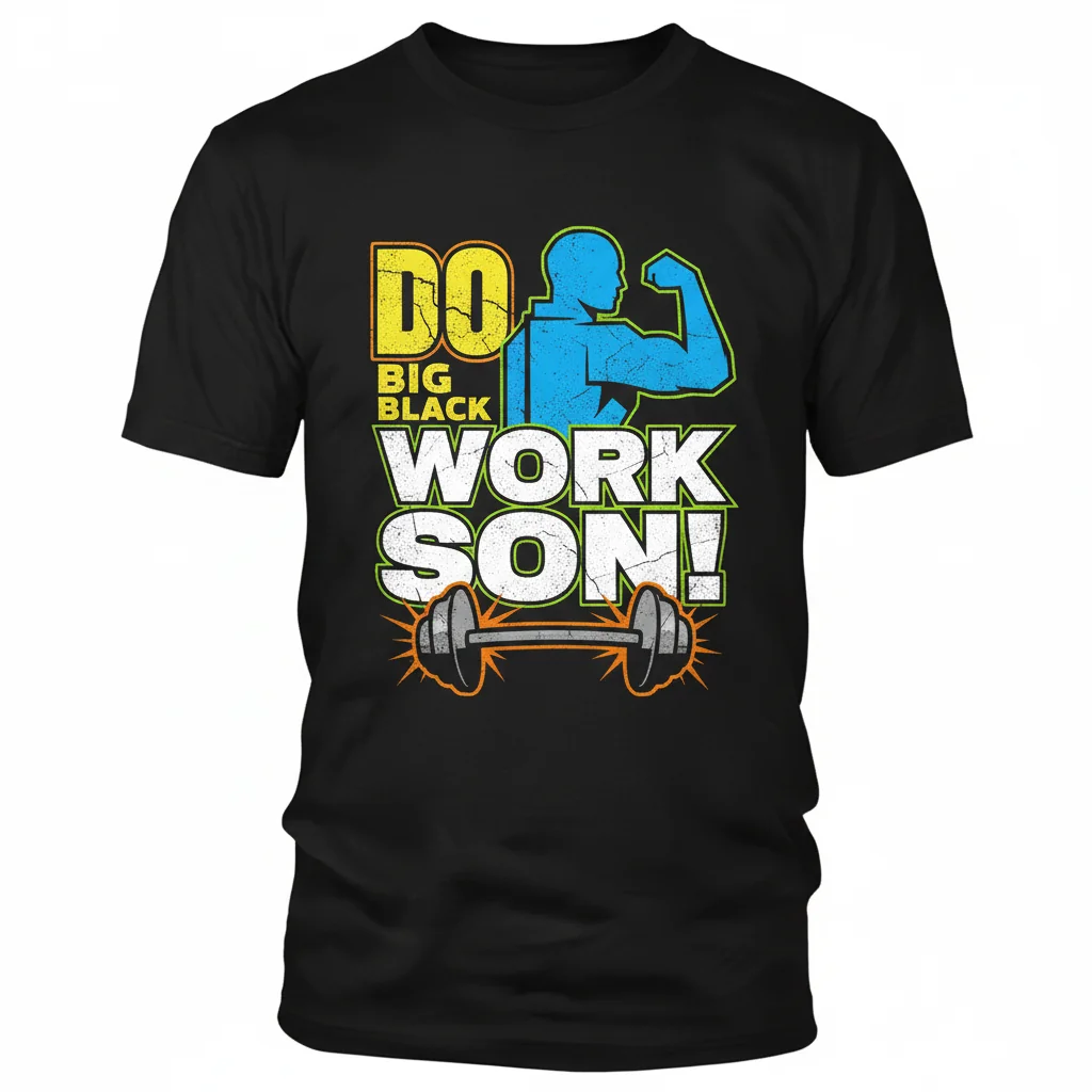 Big Black's "Do Work Son!" Iconic Quote Tee - Embrace the Hustle