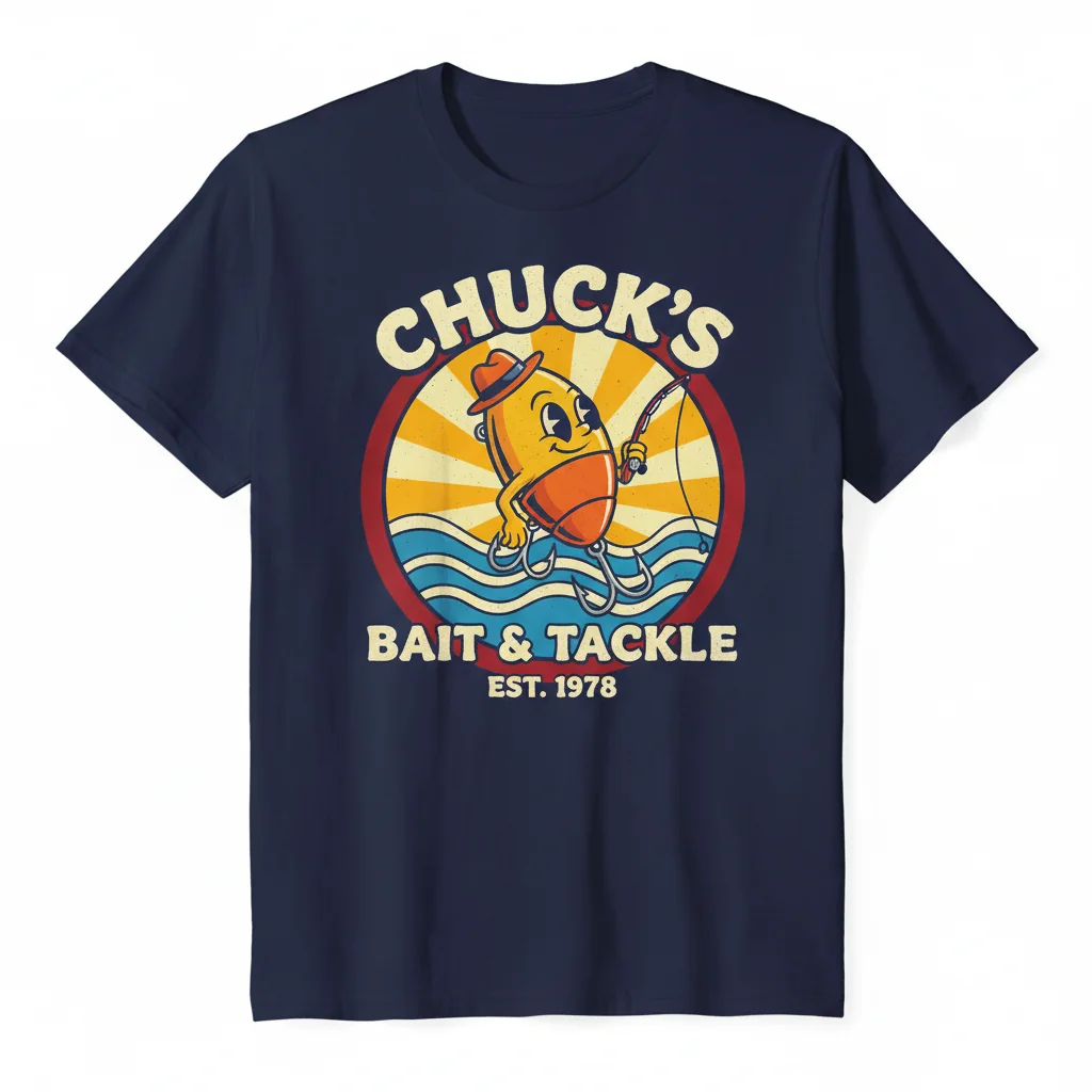 Chuck's Bait Shop Essential T-Shirt: Lasting Comfort, Vibrant Style