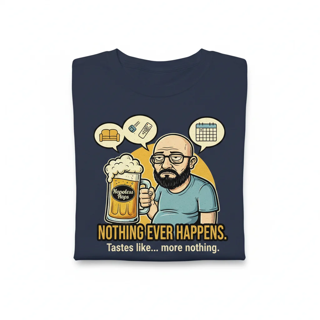 Chud Wojak Soyjak "Nothing Ever Happens" Essential T-Shirt – Durable, Vibrant & Perfect Fit