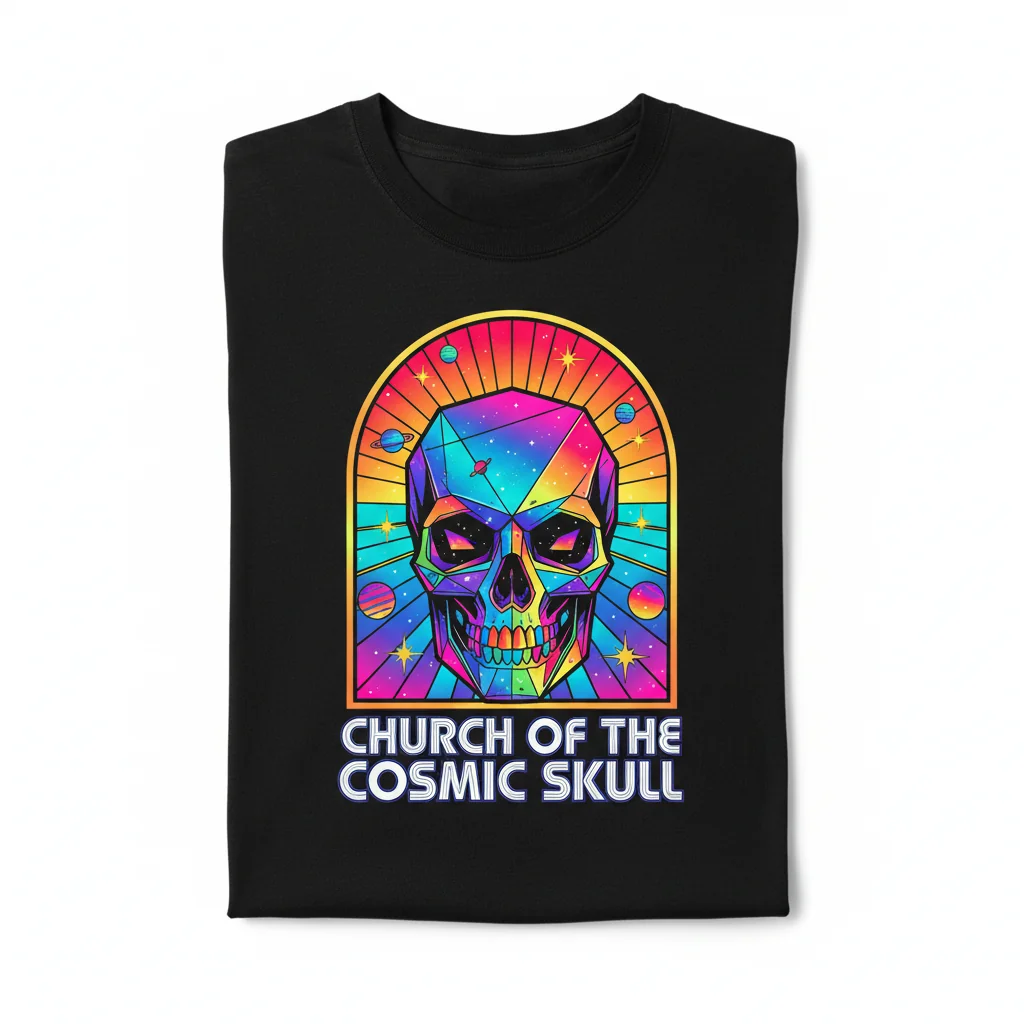 Church of the Cosmic Skull – The Essential, Durable T-Shirt