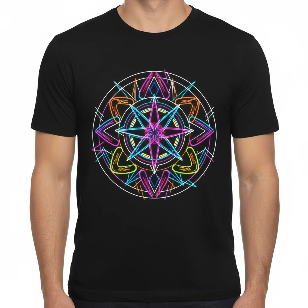 Churinga Mandala Pencilart T-Shirt - Unique Essential Tee