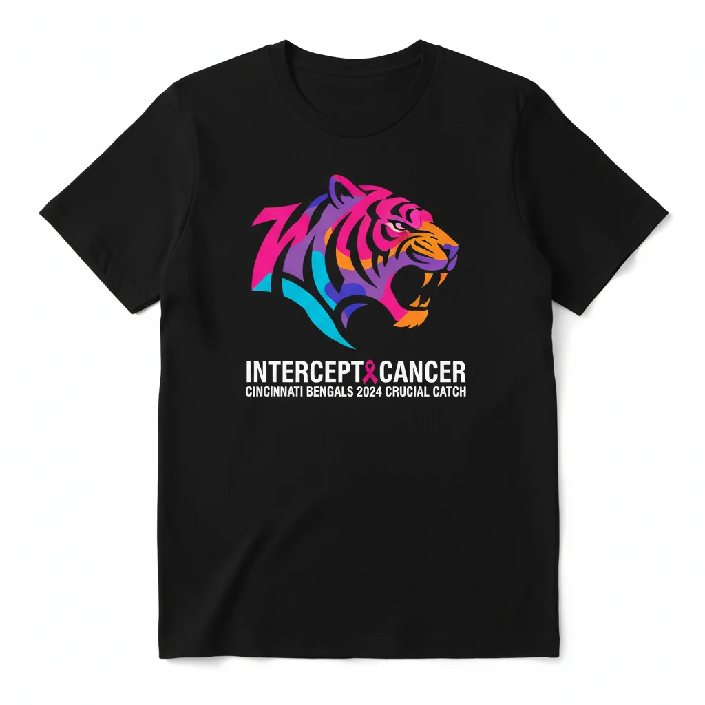 Cincinnati Bengals 2024 NFL Crucial Catch Intercept Cancer Shirt – Durable Fan Gear