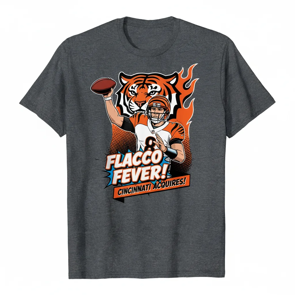 Joe Flacco Bengals Shirt | Cincinnati Football Fan T-Shirt 1 Joe Flacco Bengals Shirt | Cincinnati Football Fan T-Shirt