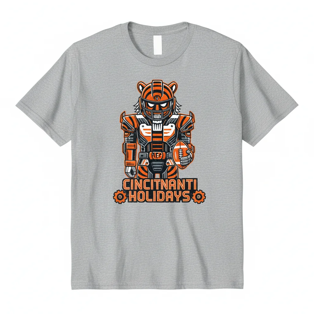 Cincinnati Bengals Holiday Nutcracker Christmas T-Shirt - Festive NFL Apparel