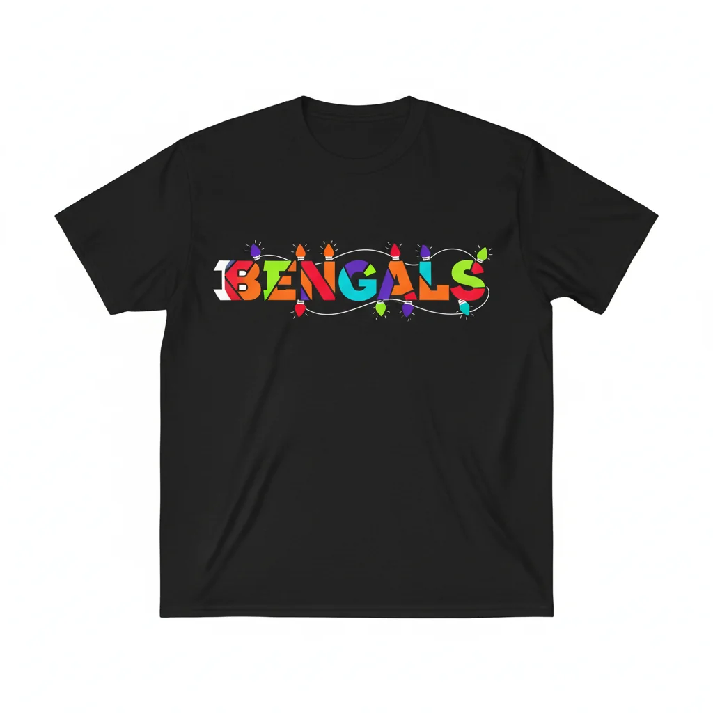 Cincinnati Bengals Logo Holiday Lights Ornament: Gameday Glow Heirloom