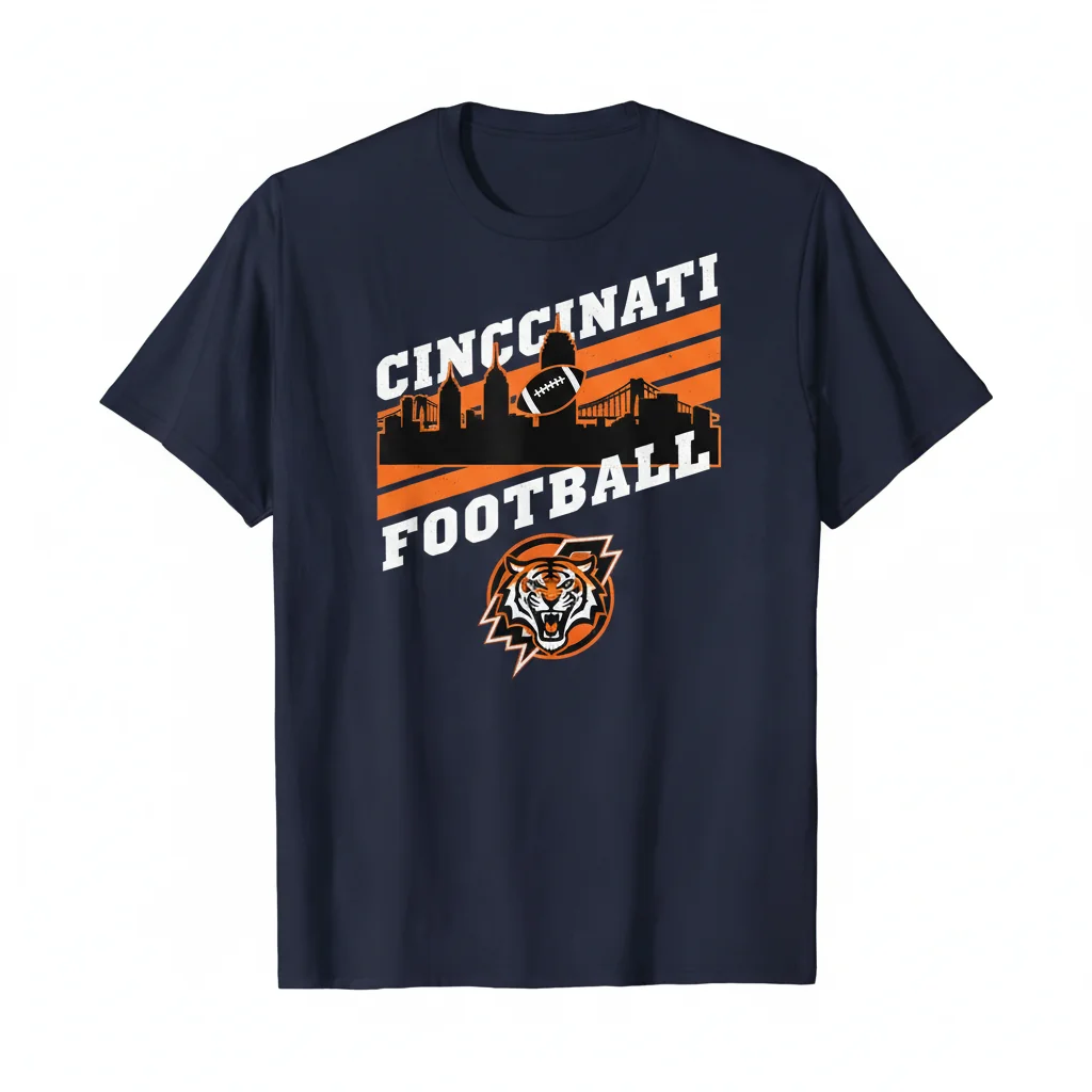 Cincinnati Football Legacy Tee | Artist-Designed for Ultimate Comfort