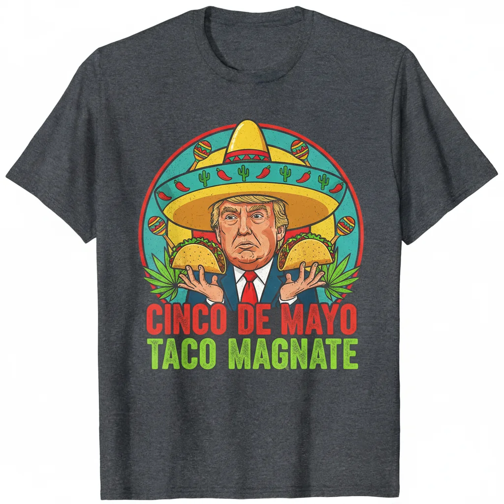 Trump Taco Sombrero Tee: Cinco De Mayo Edition