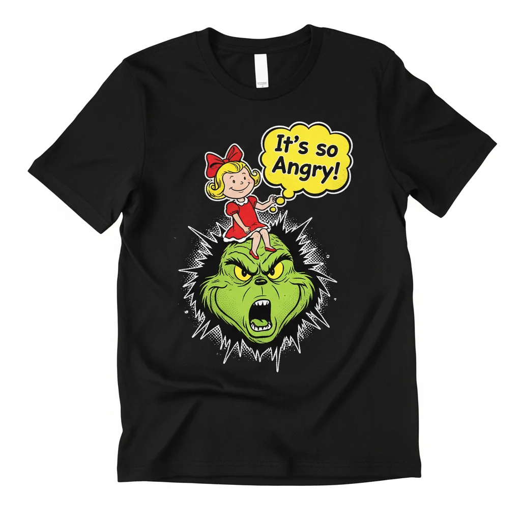 Whoville Fury: The Grinch & Cindy Lou Who - A Story of Shared Anger Tee