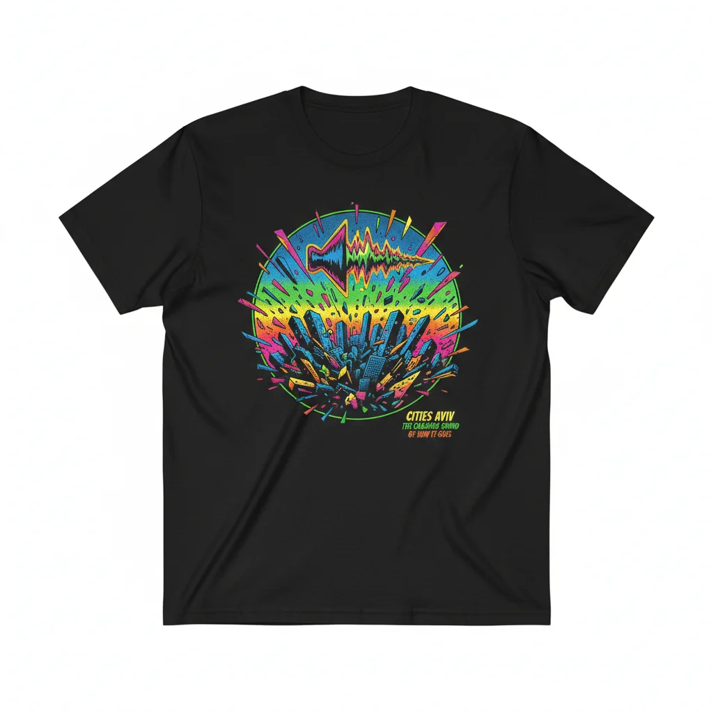Cities Aviv: The Crashing Sound of How it Goes Essential T-Shirt – Premium Cotton, Retail Fit