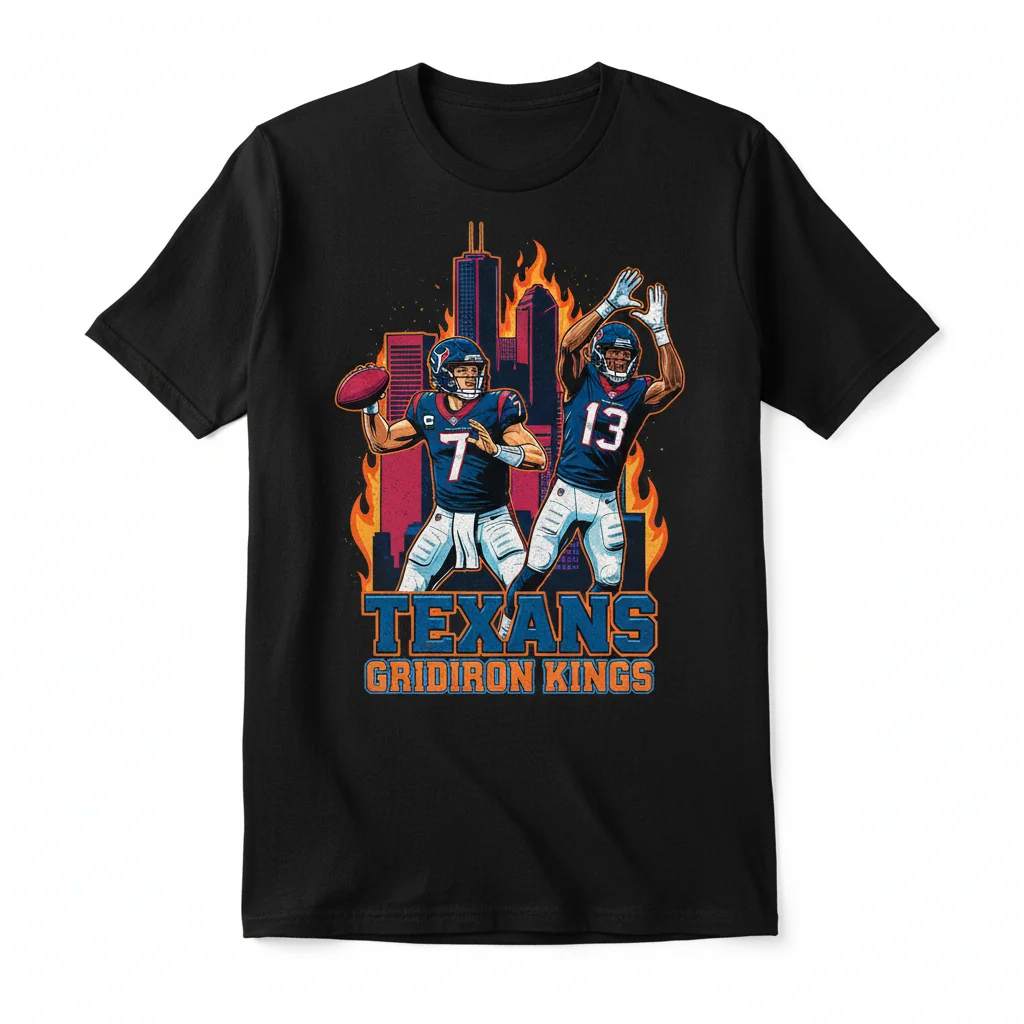 CJ Stroud & Christian Kirk Houston Texans Football Fan T-Shirt