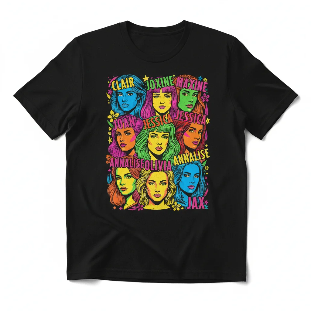 Power Icons Tribute Shirt: Clair, Joan & More | Fade-Resistant & Pre-Shrunk