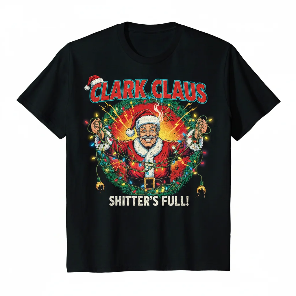 Clark Griswold Santa Claus Christmas Tee